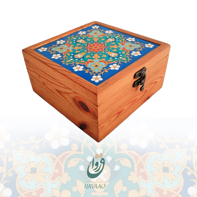 جعبه چوبی نگارین
